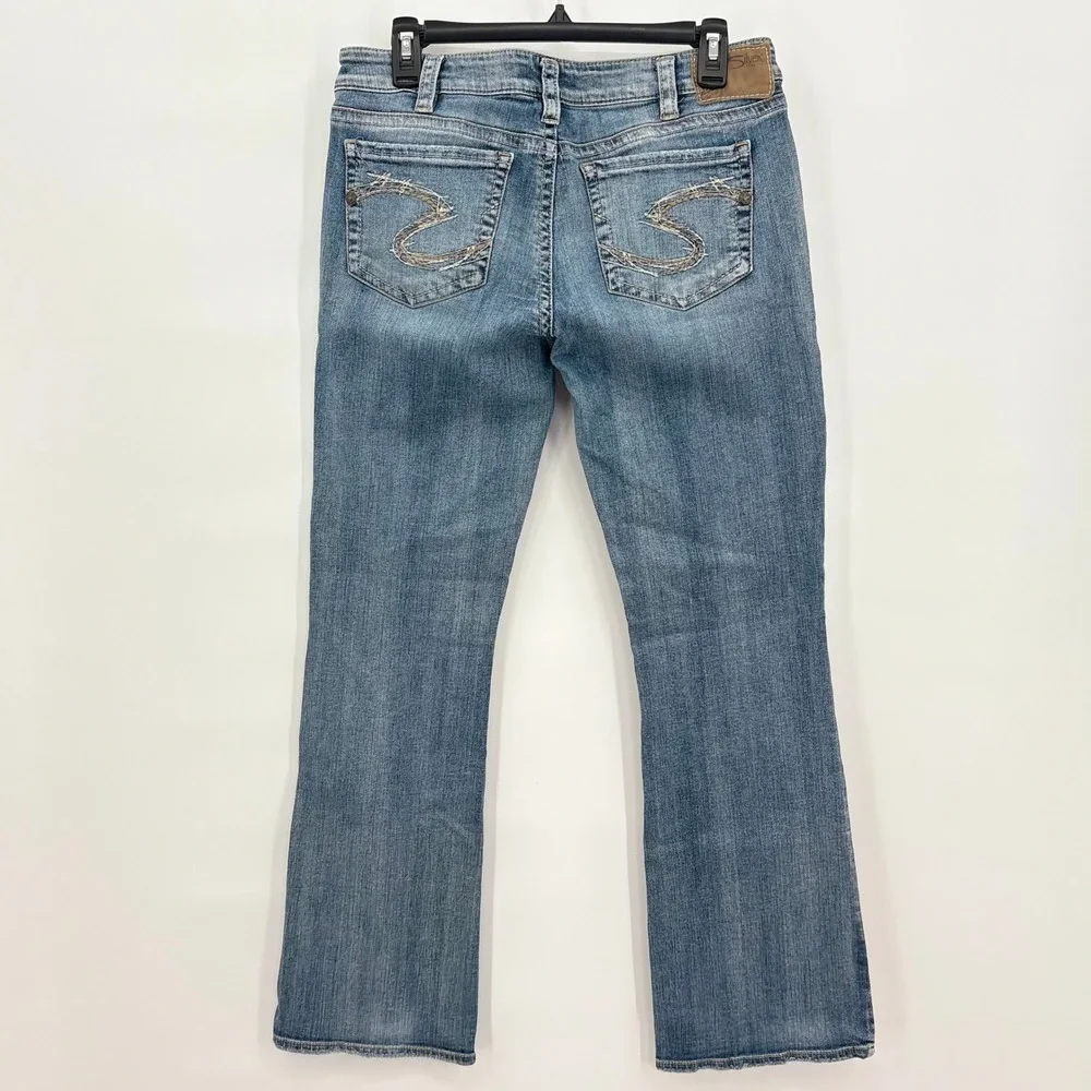 Silver Jeans Co Aiko Bootcut Womens Medium Wash‎ Blue Denim Jeans Y2K Low Rise
